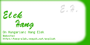 elek hang business card